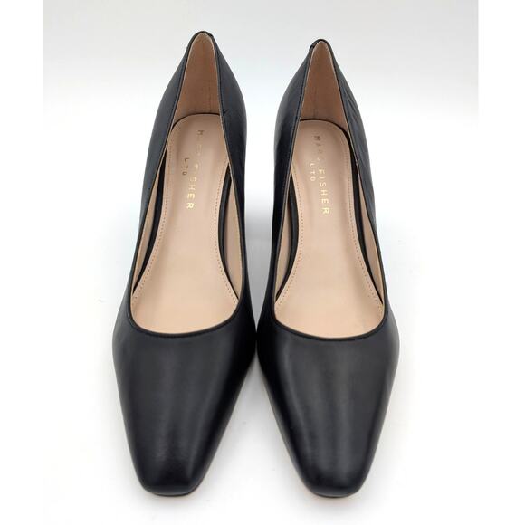 Marc Fisher Square toe Classic Heel Pump Women's Black Size US8.5M EU39 - Picture 3 of 11
